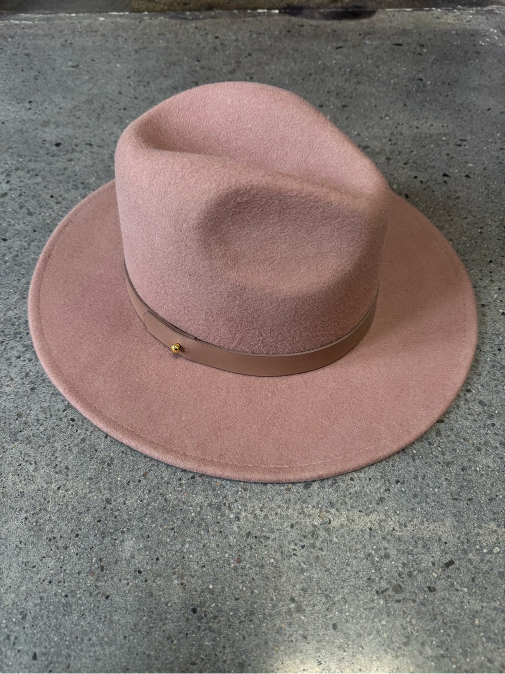 Lack of Color The Fleur Fedora in Dusty Mauve